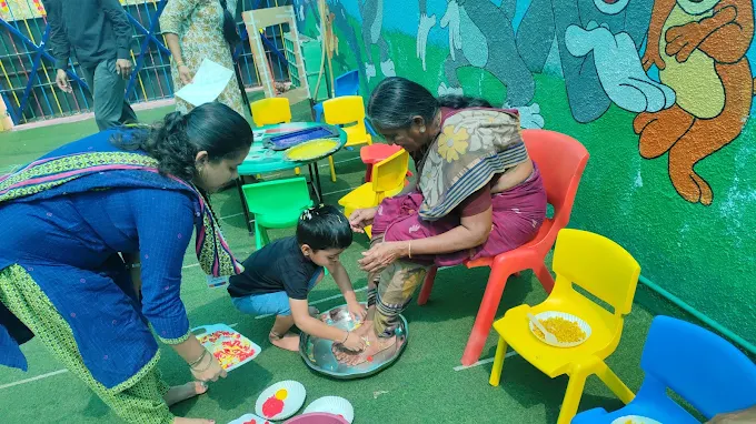 Children doing a cultural respect activity