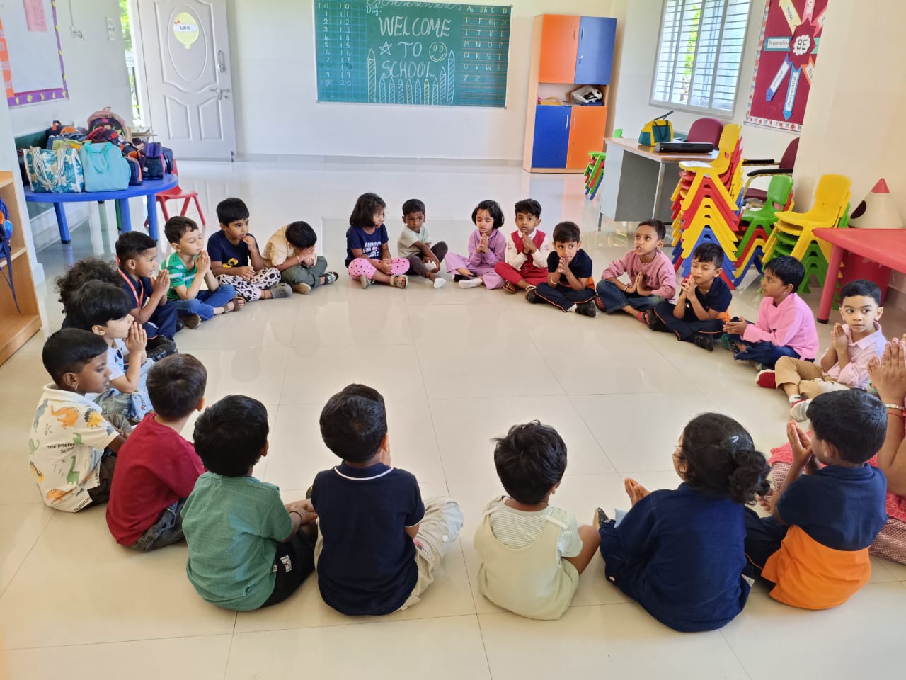 Outdoor play and snack time